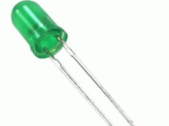 LED 5MM VERDE DIFUSO 120mcd 40° 572nm (10u)