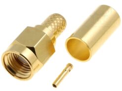 RPSMA-M PLUG CRIMP PARA RG58 GOLD