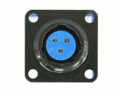 CONECTOR CIRCULAR PANEL 3PIN HEMBRA. 10A POR PIN.