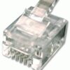 PLUG RJ11 6P4C CRIMP PARA CABLE PLANO (10u)