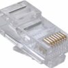 PLUG RJ45 8P8C CAT5e CRIMP CABLE PLANO (10u)