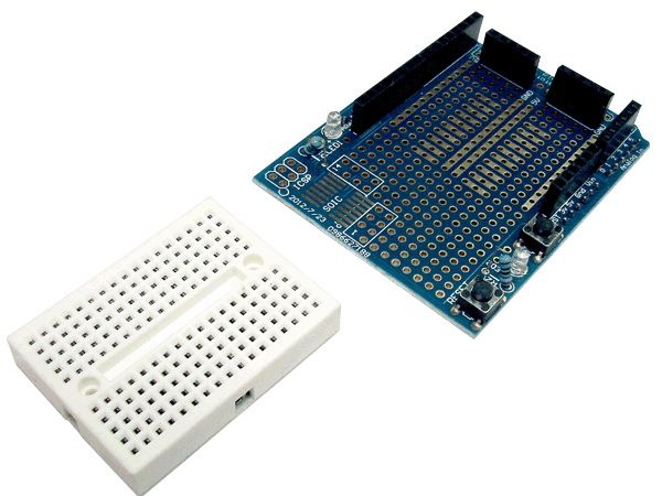 PROTO SHIELD CON MINI BREADBOARD - Comercial Victronics