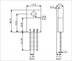 TRIAC BTA16-600BW 600V 16A TO-220