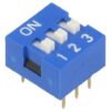 DIPSWITCH 3PST 12V-50mA