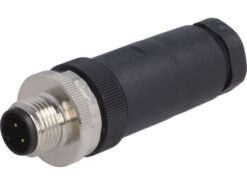 CONECTOR M12 4T MACHO CABLE