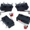 MICRO SWITCH 20x10mm con palanca y rueda 250VAC 5A