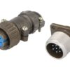 CONECTOR CIRCULAR 7T 5A PAR MACHO/HEMBRA