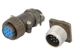 CONECTOR CIRCULAR 7T 5A PAR MACHO/HEMBRA