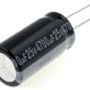 ECAP 4700UF 25V 20% 105ºC 16*30mm P=7.5mm