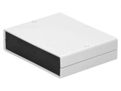 CAJA ABS CON PANELES 140*110*35mm GRIS