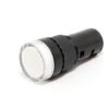 INDICADOR LED 12VDC/AC 22mm BLANCO