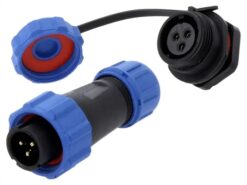 CONECTOR CIRCULAR 3T 5A IP67 PAR MACHO/HEMBRA