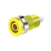 SOCKET BANANA 4mm 20A PANEL AMARILLO