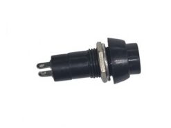 BOTON OFF-(ON) PANEL 1A/250VAC NEGRO 12mm.