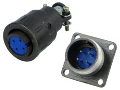 CONECTOR CIRCULAR 4T 5A PAR MACHO/HEMBRA