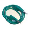 CABLE BANANA 4mm AWG18 10A 1mt VERDE