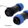 CONECTOR CIRCULAR 4T 3A IP67 PAR Macho-Hembra CABLE